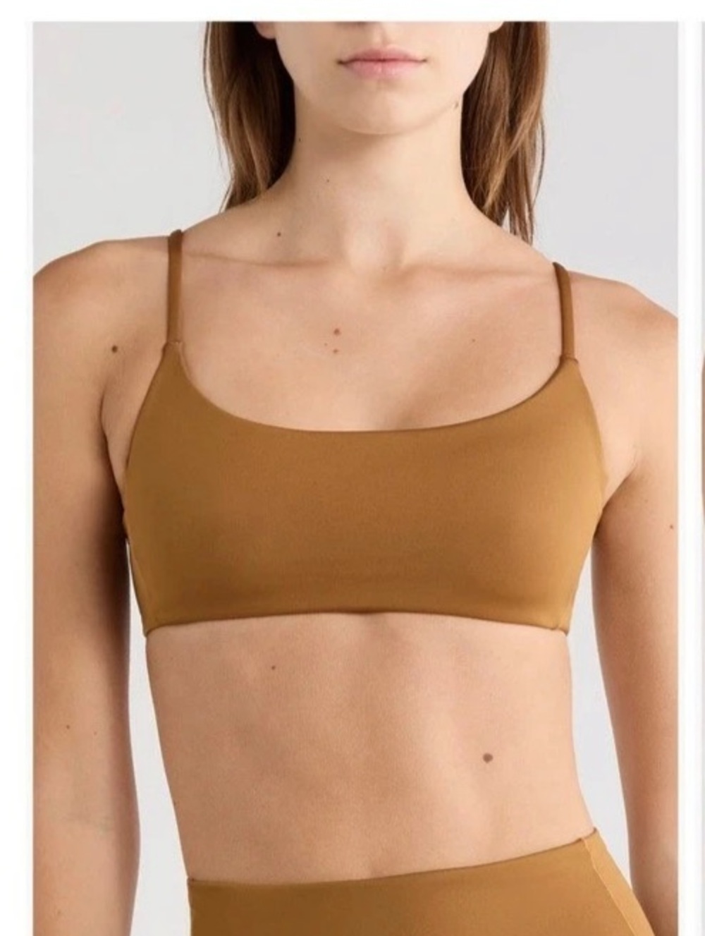 Left On Friday Pool Days Bikini Top Brown & Black Medium